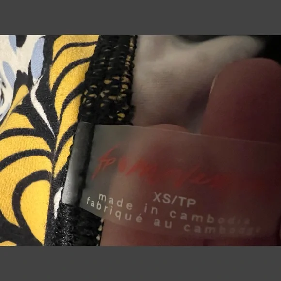 #402 Free People Movement Never Better Leggings 7/8 Wild and Free Printed XS - Picture 7 of 7